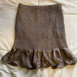 Olive green skirt